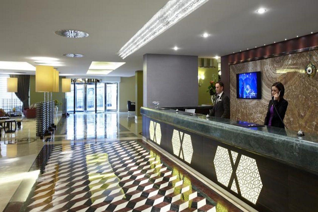Istanbul Gonen Hotel Exterior foto Lobby